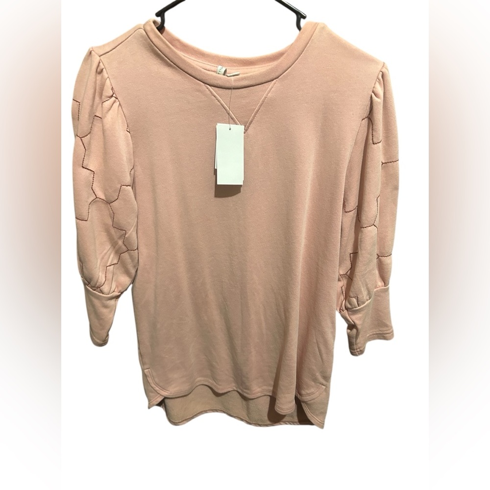 Chic Blush Long Sleeve Top